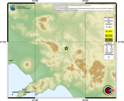Mappa comuni con almeno 3 questionari