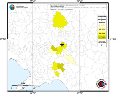 Mappa territorio comunale con almeno 3 questionari