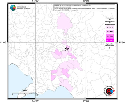 Mappa territorio comunale con almeno 3 questionari