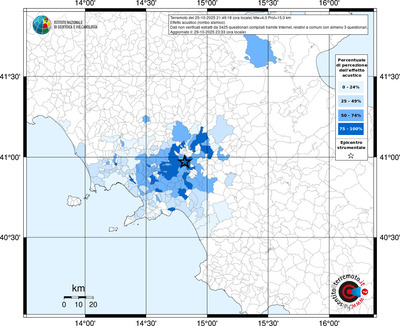 Mappa territorio comunale con almeno 3 questionari