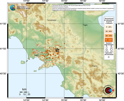 Mappa comuni con almeno 3 questionari
