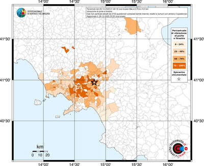 Mappa territorio comunale con almeno 3 questionari