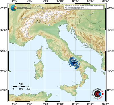 Area di invio delle email agli iscritti