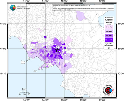 Mappa territorio comunale con almeno 3 questionari