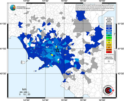 Mappa EMS - territori comunali