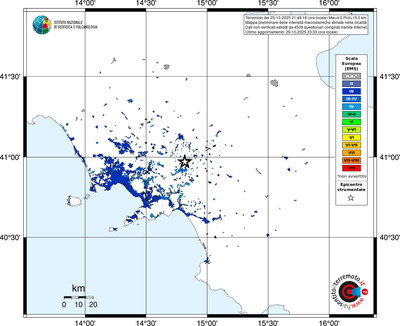 Mappa EMS - territori delle località