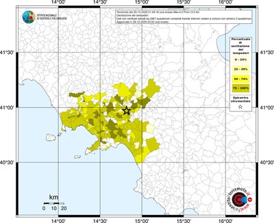 Mappa territorio comunale con almeno 3 questionari