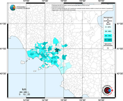 Mappa territorio comunale con almeno 3 questionari