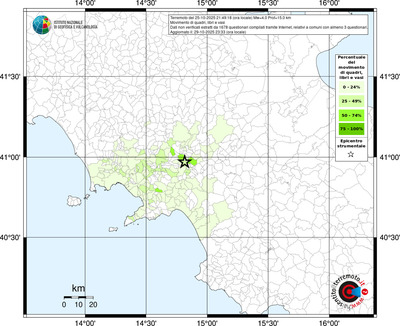 Mappa territorio comunale con almeno 3 questionari