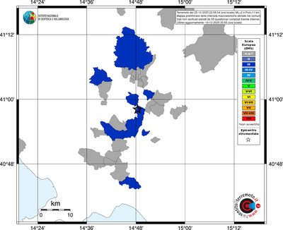 Mappa EMS - territori comuni