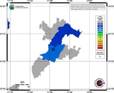 Mappa EMS - territori comuni