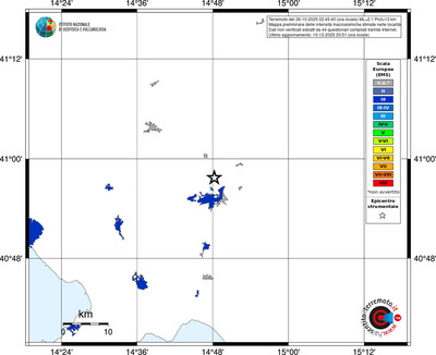 Mappa EMS - territori località