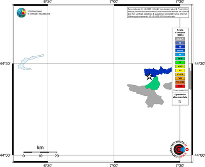 Mappa EMS - territori comuni