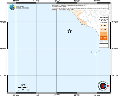 Mappa territorio comunale con almeno 3 questionari