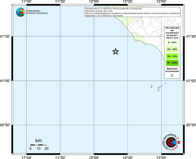 Mappa territorio comunale con almeno 3 questionari