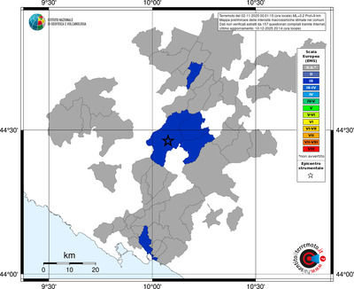 Mappa EMS - territori comuni
