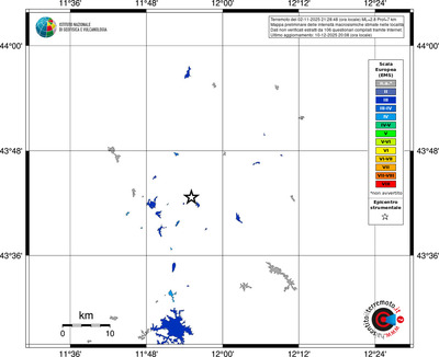 Mappa EMS - territori località