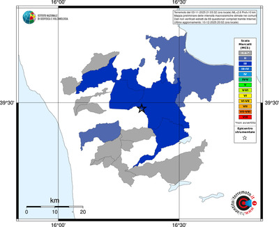 Mappa MCS - territori comuni