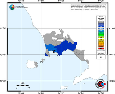 Mappa EMS - territori comuni