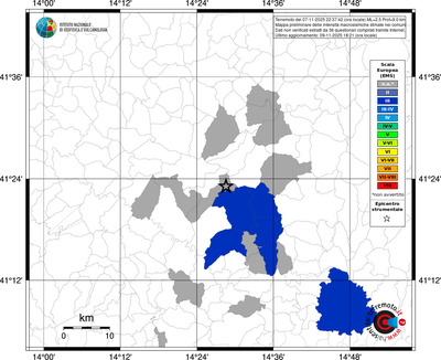 Mappa EMS - territori comunali