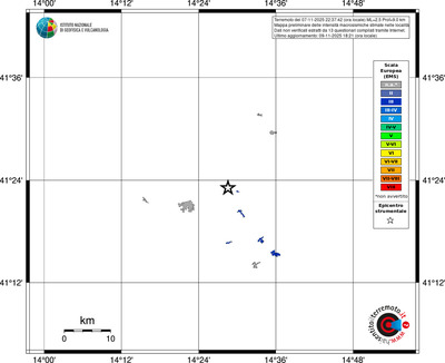 Mappa EMS - territori delle località