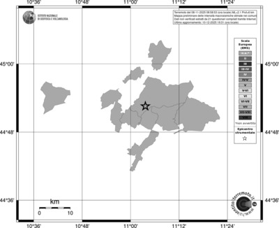 Mappa EMS - territori comuni