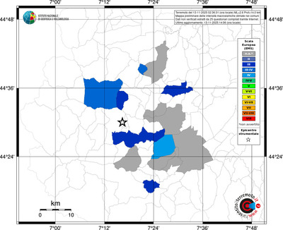 Mappa EMS - territori comunali