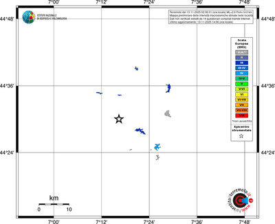 Mappa EMS - territori delle località