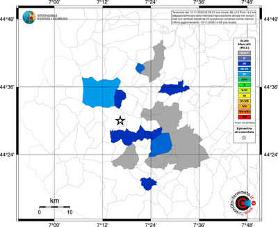 Mappa MCS - territori comunali