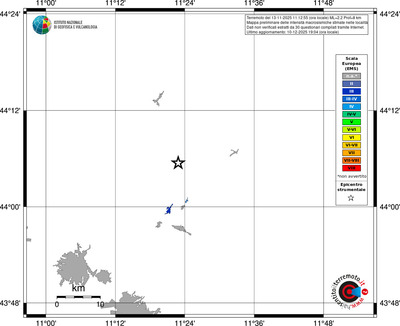 Mappa EMS - territori località