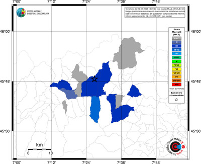 Mappa MCS - territori comunali