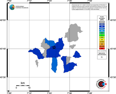 Mappa EMS - territori comuni