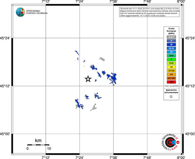 Mappa EMS - territori delle località