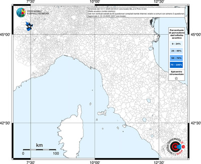 Mappa territorio comunale con almeno 3 questionari