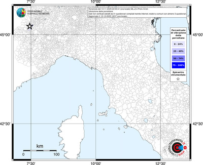 Mappa territorio comunale con almeno 3 questionari