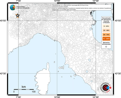 Mappa territorio comunale con almeno 3 questionari