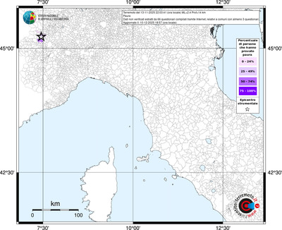 Mappa territorio comunale con almeno 3 questionari