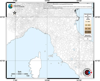 Mappa territorio comunale con almeno 3 questionari