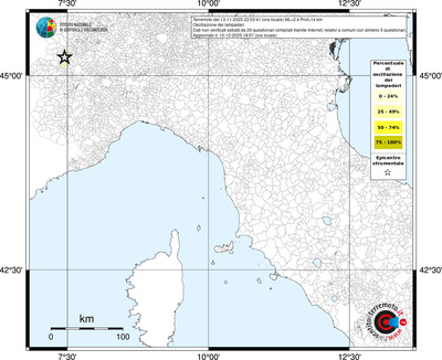 Mappa territorio comunale con almeno 3 questionari