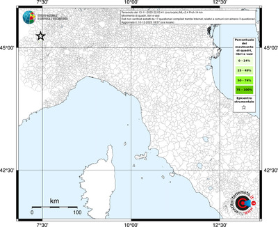 Mappa territorio comunale con almeno 3 questionari