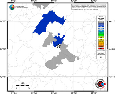 Mappa EMS - territori comunali