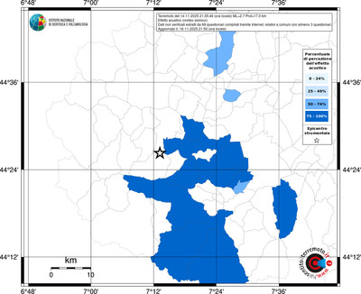 Mappa territorio comunale con almeno 3 questionari