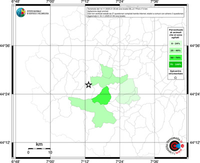 Mappa territorio comunale con almeno 3 questionari