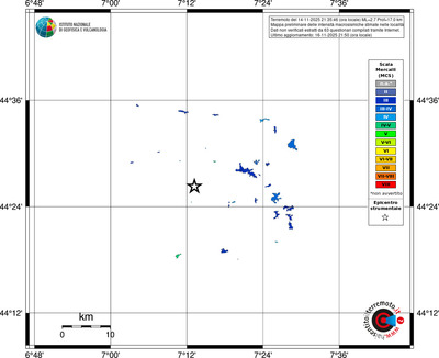 Mappa MCS - territori delle località