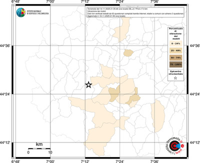 Mappa territorio comunale con almeno 3 questionari