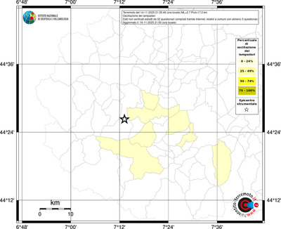 Mappa territorio comunale con almeno 3 questionari