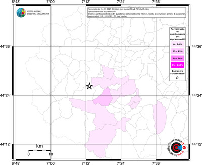 Mappa territorio comunale con almeno 3 questionari