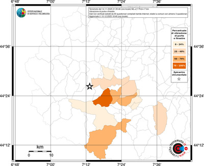 Mappa territorio comunale con almeno 3 questionari