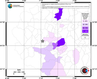 Mappa territorio comunale con almeno 3 questionari