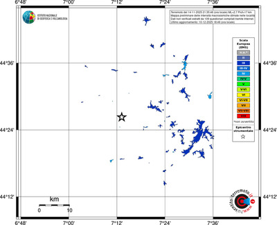 Mappa EMS - territori località